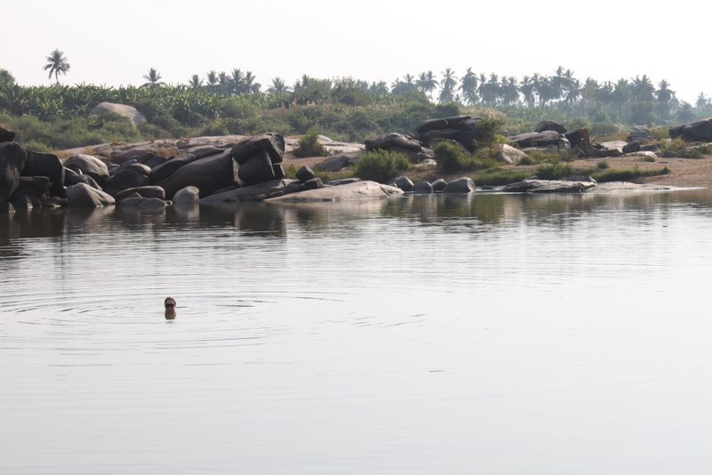 India 2010 - Hampi - Virupapur Gaddi - Swimming Lake